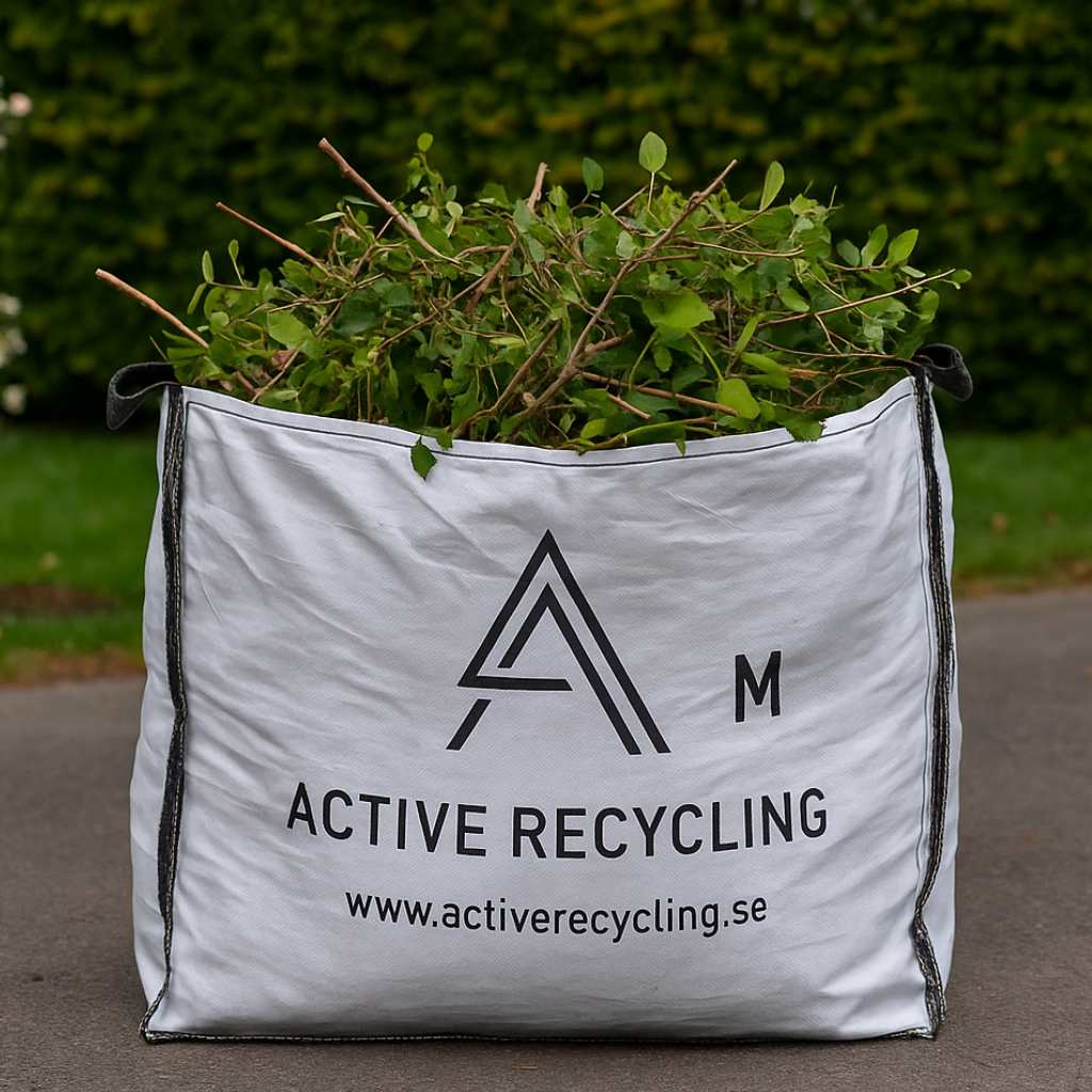 Storsäck för trädgårdsavfall från Active Recycling – perfekt för villaägare