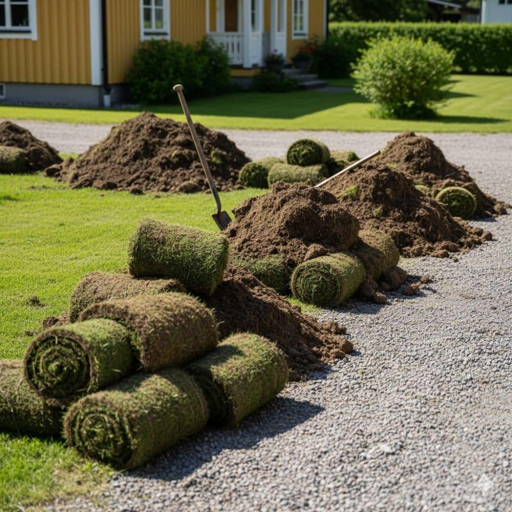 Slänga jord och gräsmatta – rätt hantering av tungt trädgårdsavfall