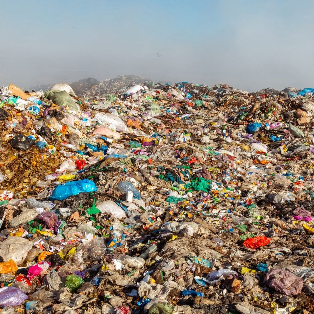 Deponi i Sverige med blandat avfall som inte kan återvinnas eller energiåtervinnas