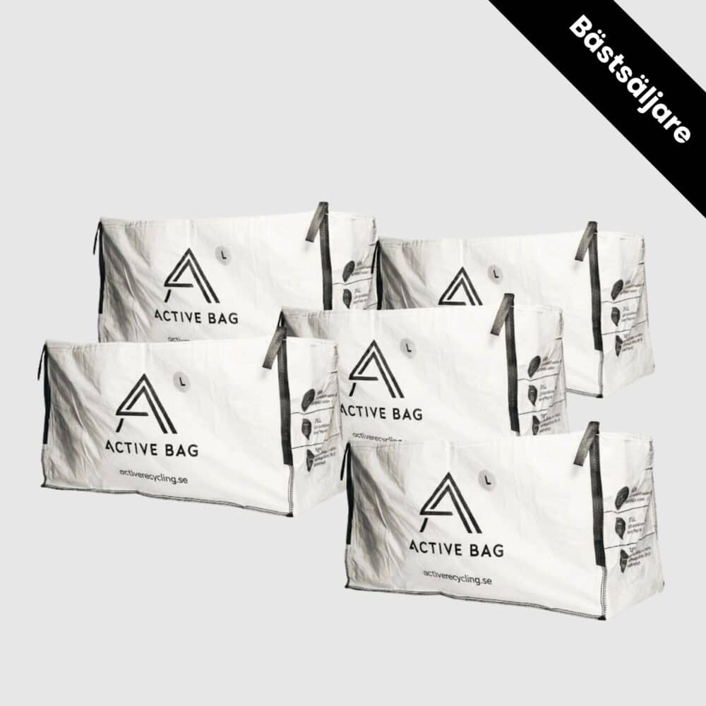 Byggsäck Large 5-pack för byggavfall och renovering – Active Recycling