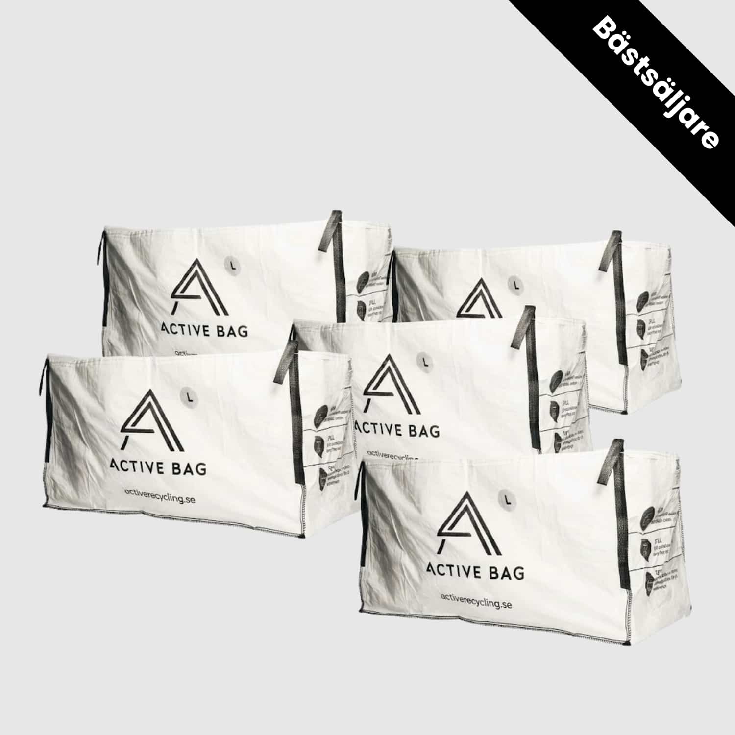 Byggsäck Large 5-pack för byggavfall och renovering – Active Recycling