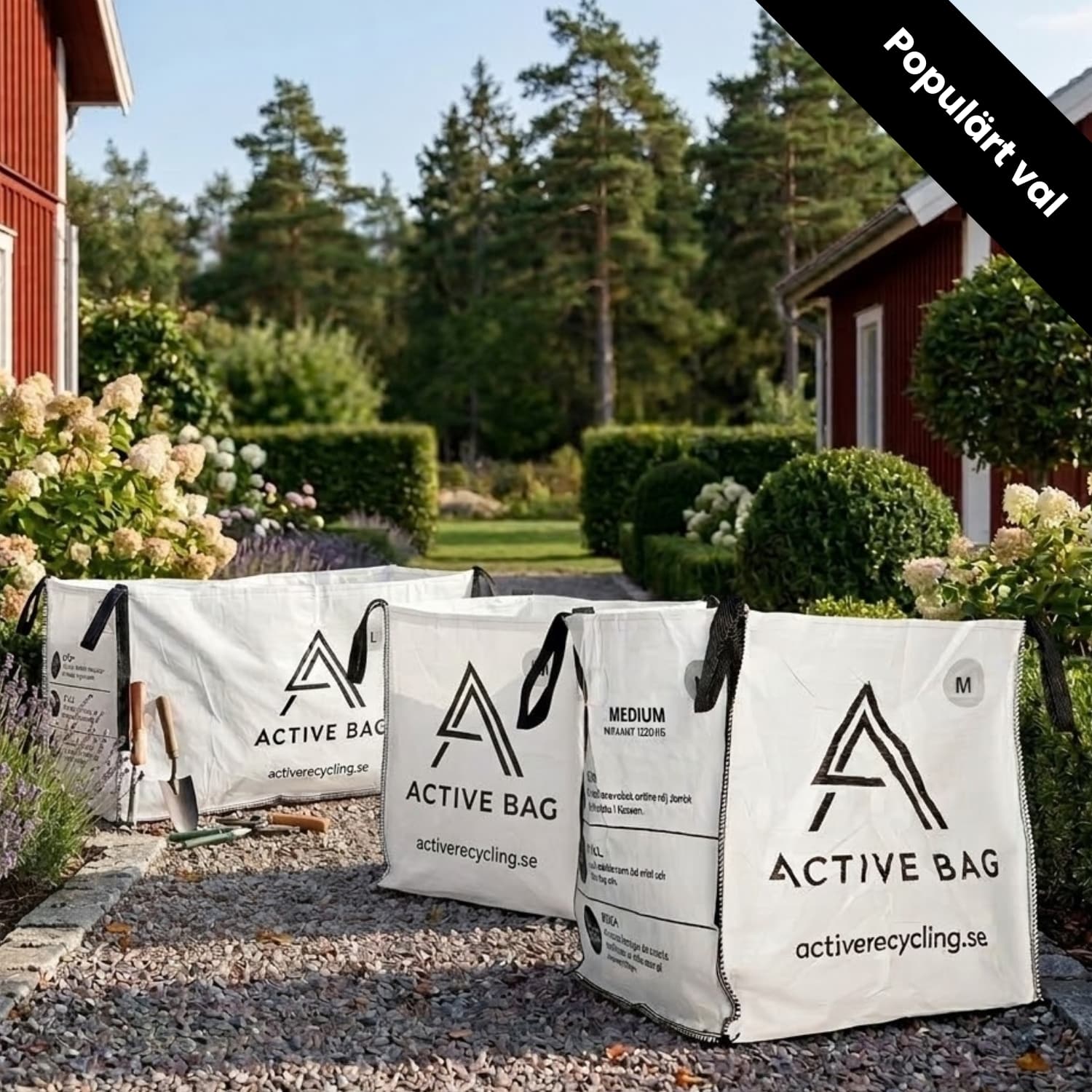 Byggsäckar för trädgårdsavfall från Active Recycling – enkel upphämtning