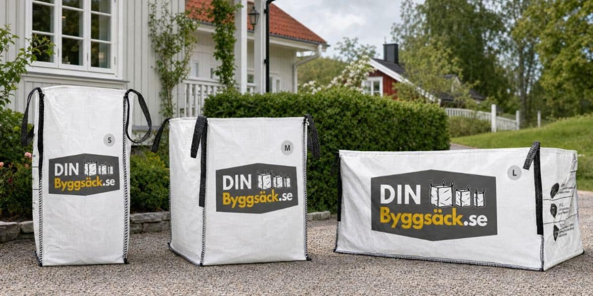 Byggsäckar från DinByggsack.se – en del av Active Recyclings lösningar för avfallshantering